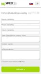 Mobile Screenshot of mjsped.sk